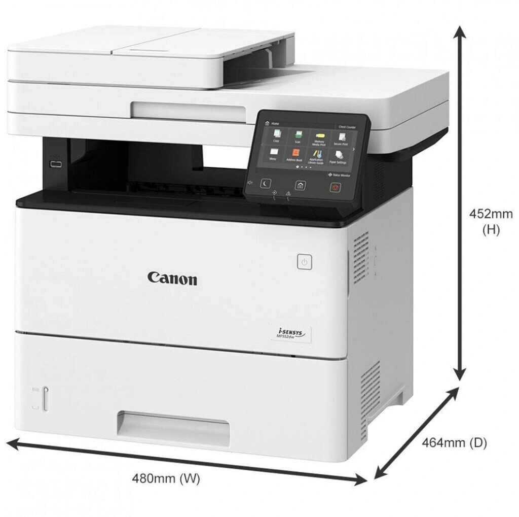 МФУ лазерный Canon i-Sensys MF552dw (5160C011) A4 Duplex WiFi белый — миниатюра 2