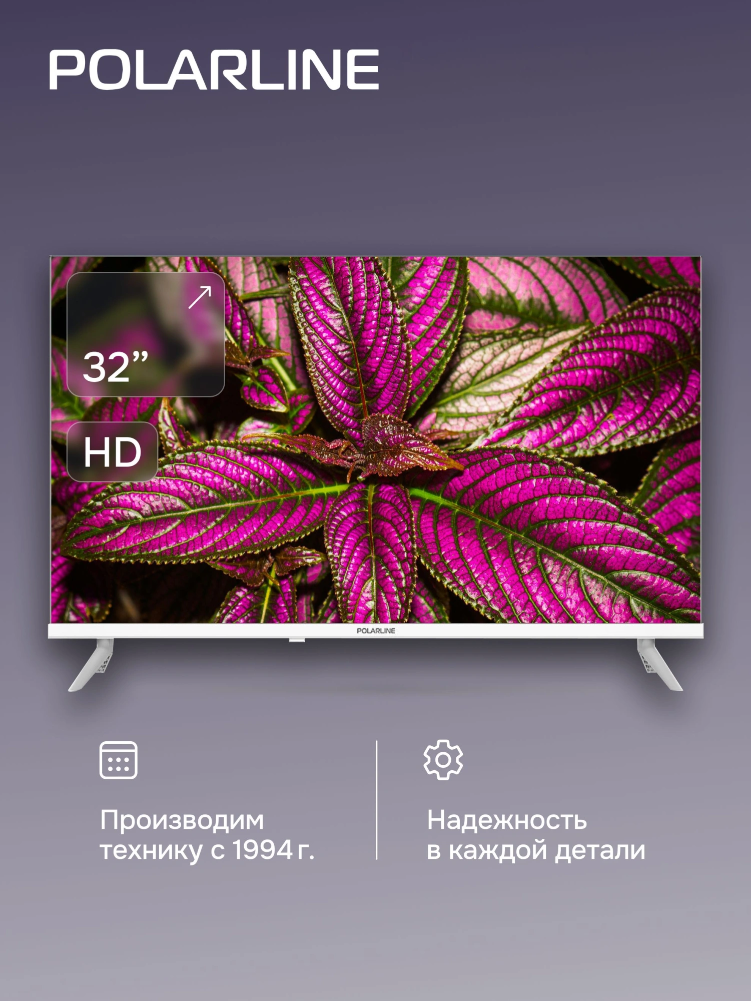 Телевизор LED PolarLine 32" 32PL53TC белый HD 60Hz DVB-T DVB-T2 DVB-C DVB-S2 USB (RUS) — миниатюра 6