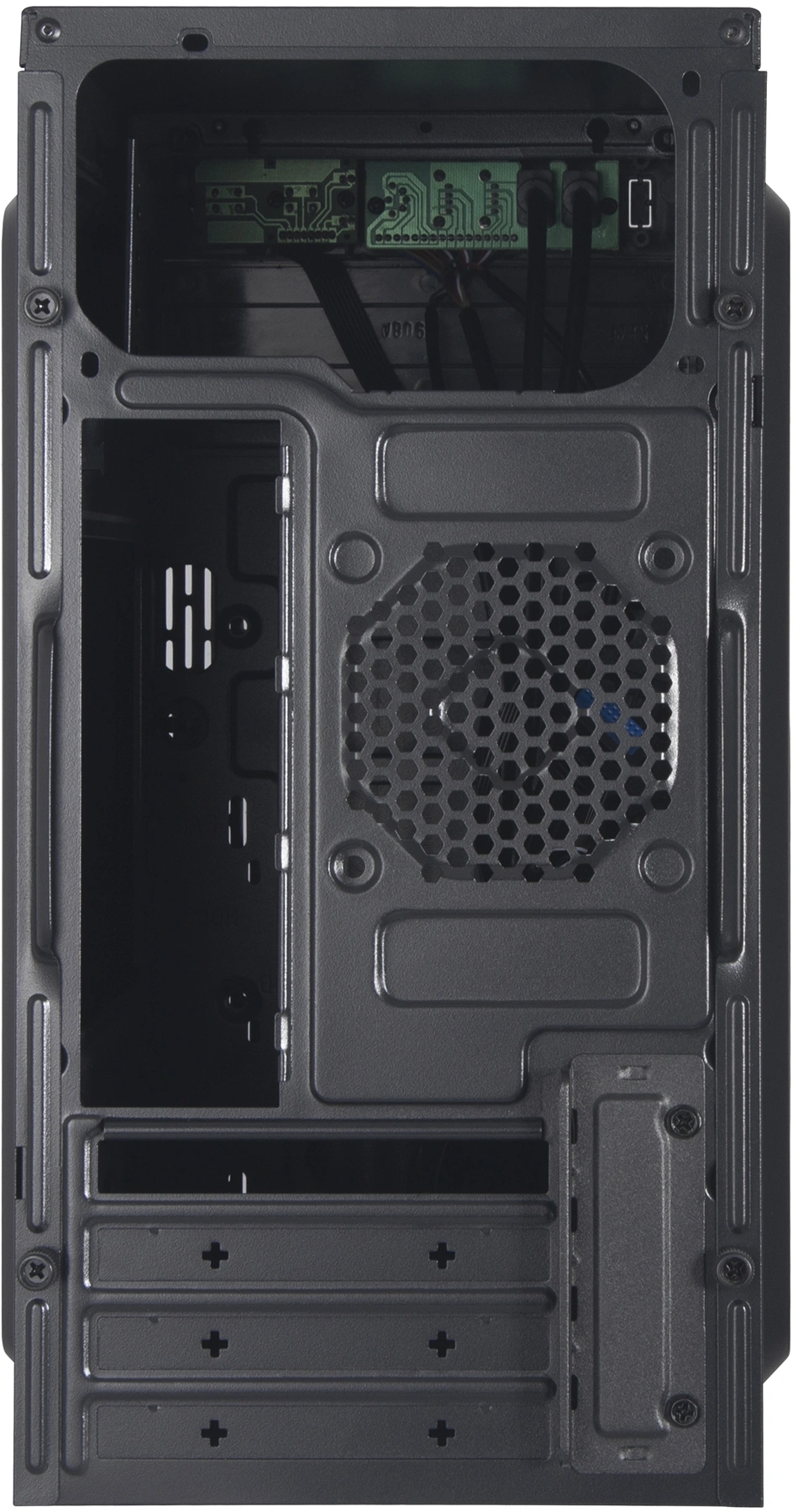 Корпус KingPrice KPCC-MN211 черный без БП mATX 1x80mm 2x120mm 2xUSB2.0 audio — миниатюра 5