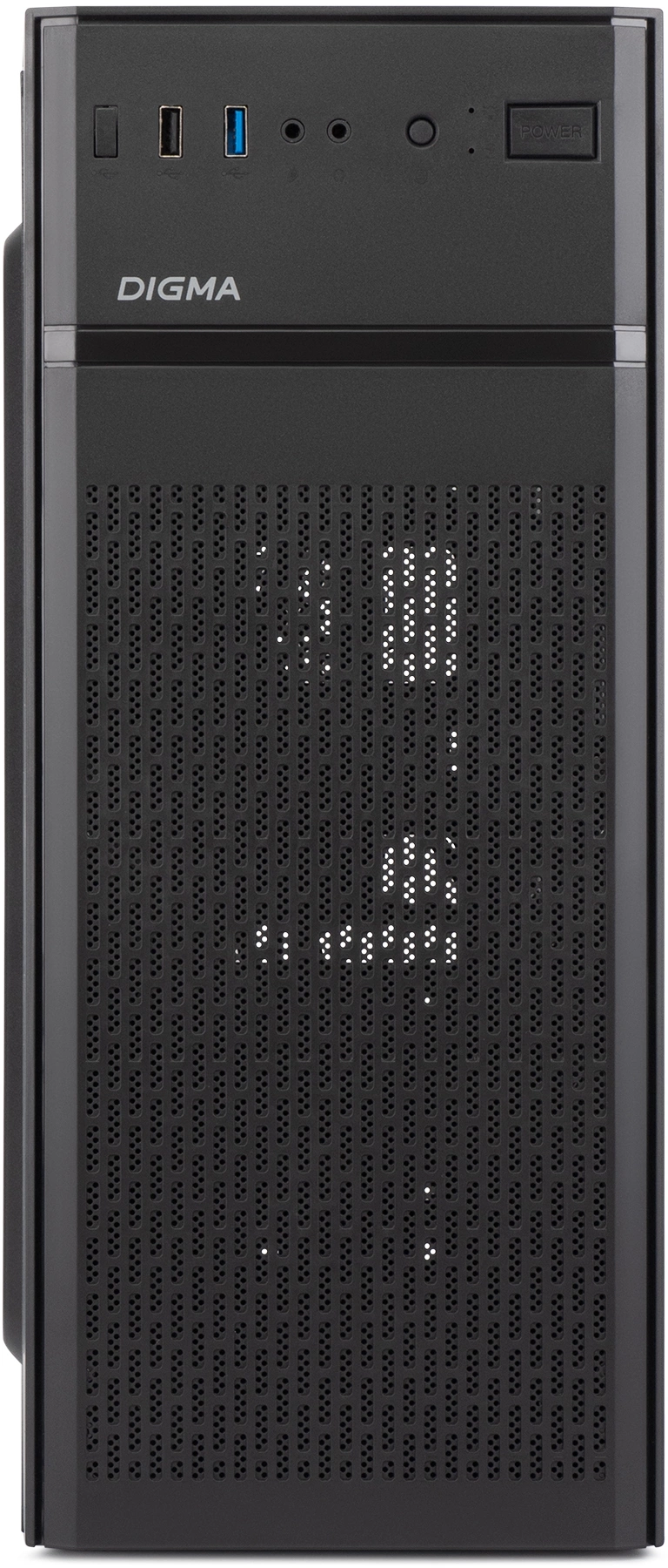 Корпус Digma DCC-MD301 черный без БП ATX 1x80mm 4x120mm 1xUSB2.0 1xUSB3.0 audio — миниатюра 5