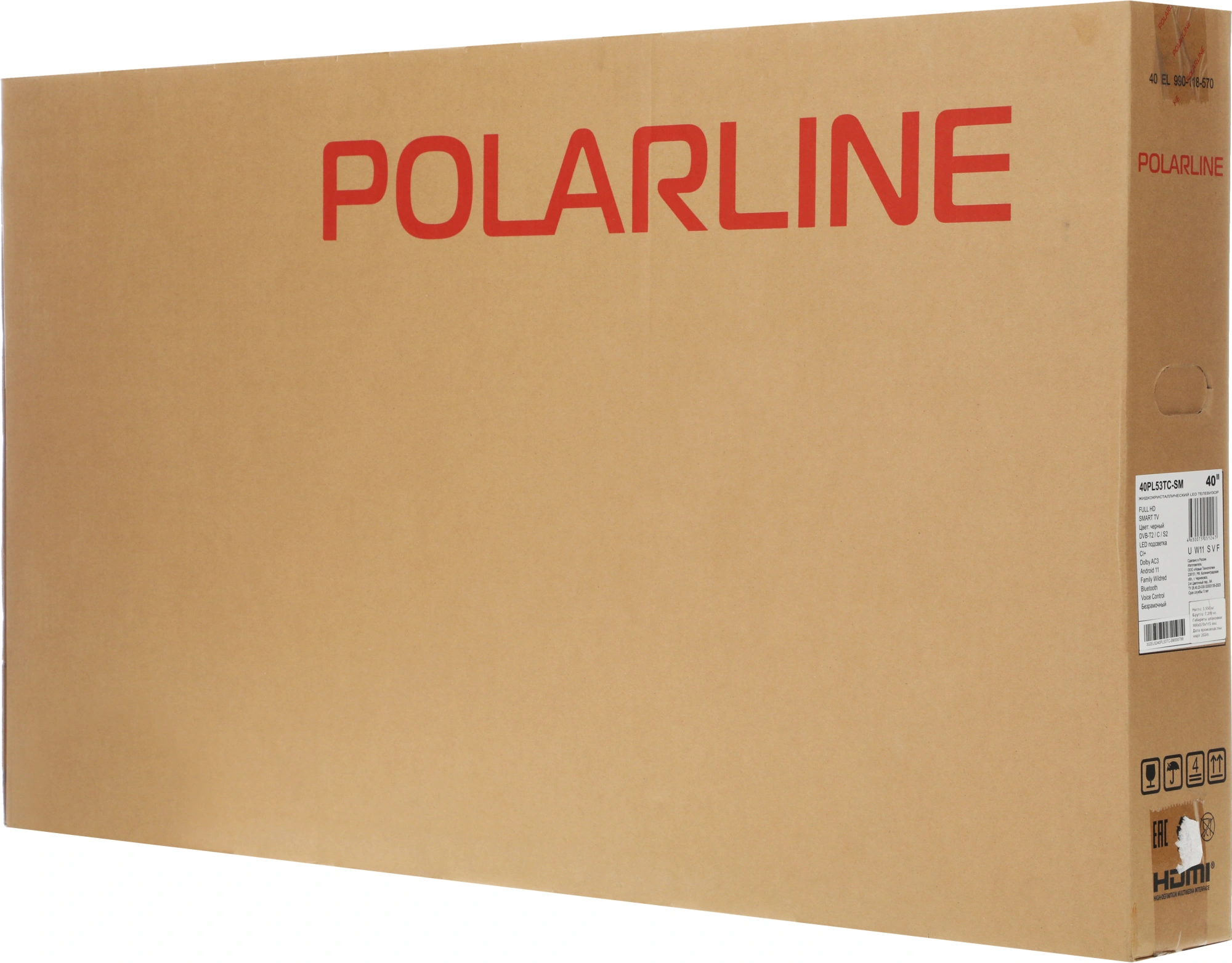 Телевизор LED PolarLine 40" 40PL53TC-SM Frameless черный FULL HD 60Hz DVB-T DVB-T2 DVB-C DVB-S2 USB WiFi Smart TV (RUS) — миниатюра 12