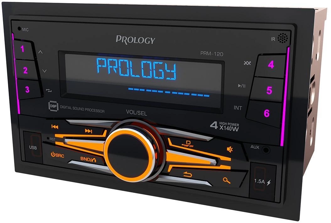 Автомагнитола Prology PRM-120 2DIN 4x140Вт v4.2 AUX DSP 3 ПДУ (PRPRM120) — миниатюра 6