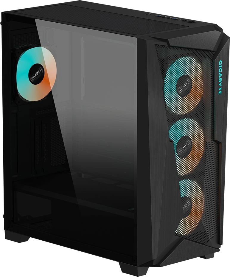 Корпус Gigabyte GB-C301G черный без БП ATX 3x120mm 5x140mm 2xUSB3.0 audio bott PSU — миниатюра 7