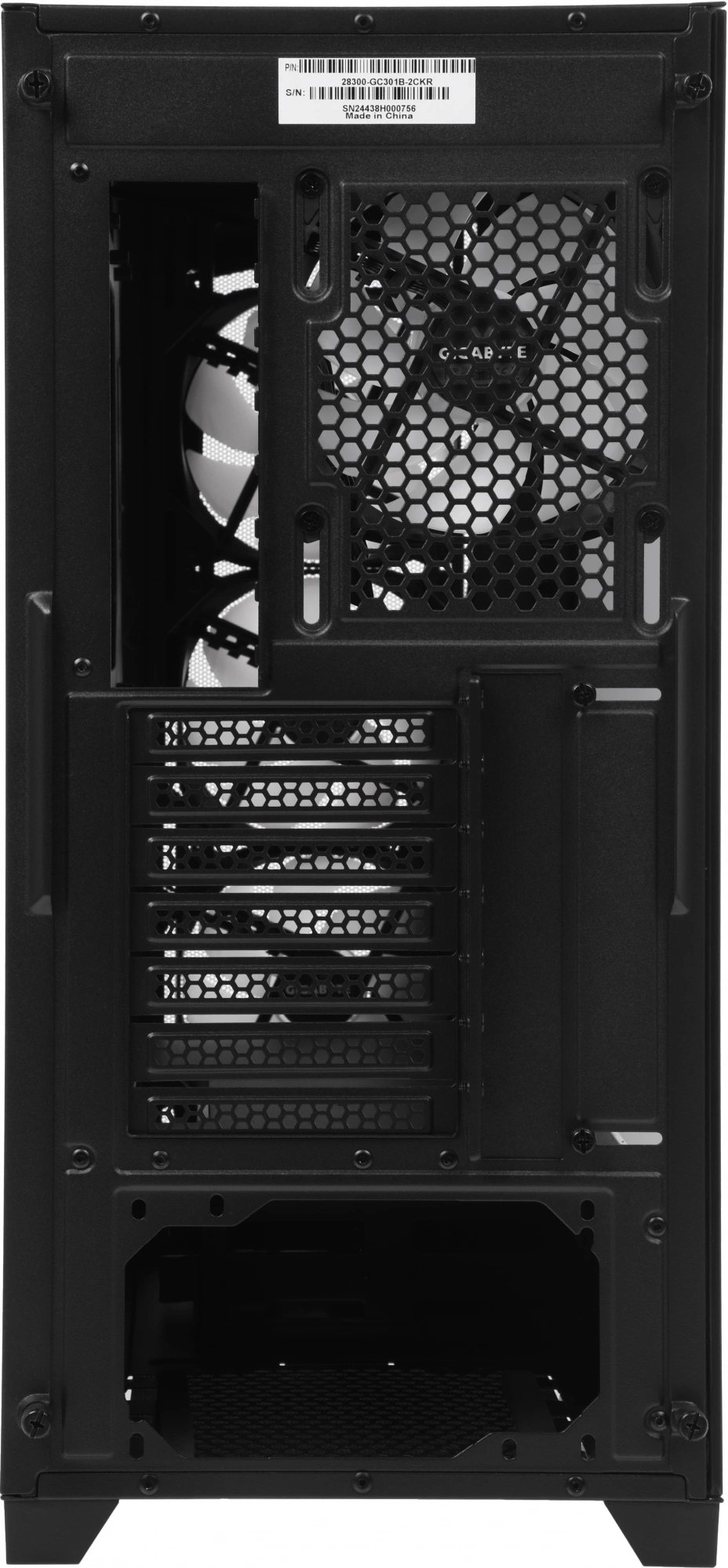 Корпус Gigabyte GB-C301G черный без БП ATX 3x120mm 5x140mm 2xUSB3.0 audio bott PSU — миниатюра 19