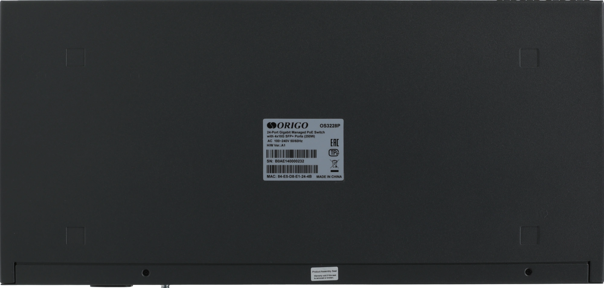 Коммутатор Origo OS3228P/250W OS3228P/250W/A1A (L3) 24x1Гбит/с 4x10Гбит/с 4SFP+ 250W управляемый — миниатюра 4