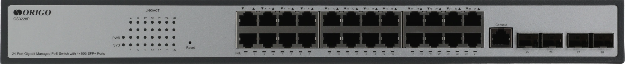 Коммутатор Origo OS3228P/250W OS3228P/250W/A1A (L3) 24x1Гбит/с 4x10Гбит/с 4SFP+ 250W управляемый — миниатюра 5
