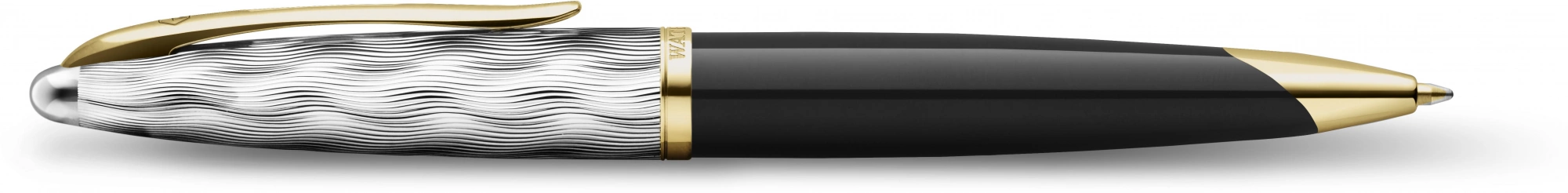 Ручка шариков. Waterman Reflections of Paris Carene DeLuxe (2200946) Black GT M син. черн. подар.кор. — миниатюра 2
