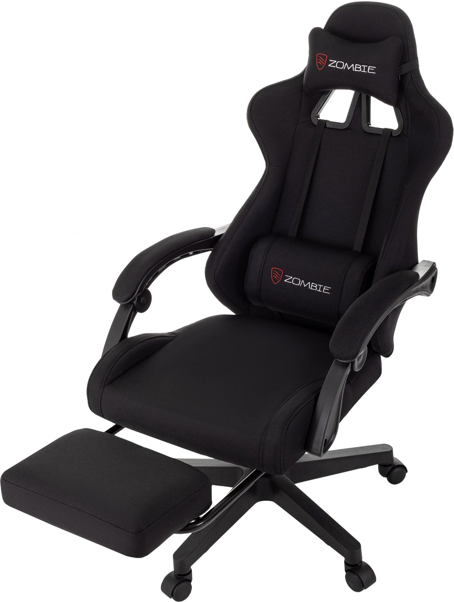 Кресло игровое Zombie Shadow черный Neo Black с подголов. крестов. пластик подст.для ног пластик черный — миниатюра 10