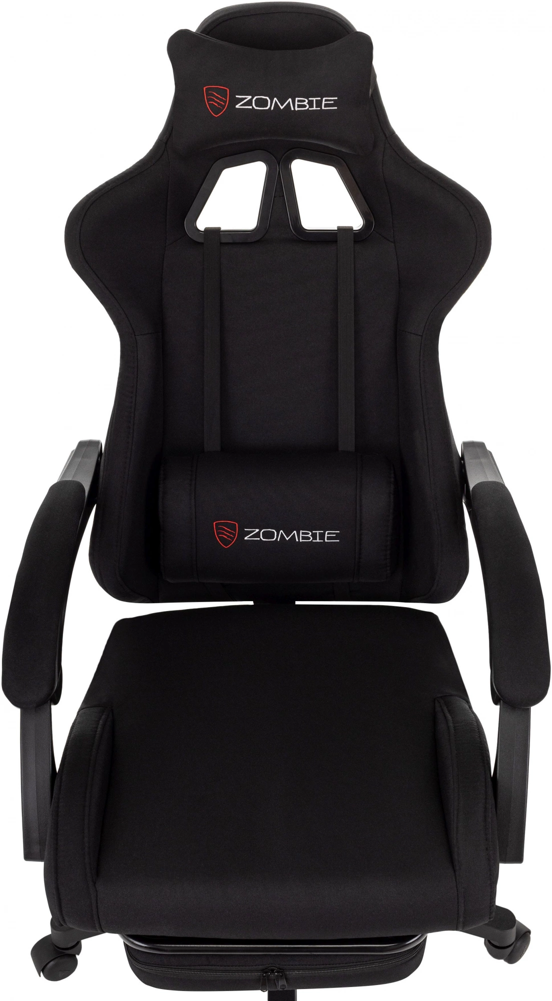 Кресло игровое Zombie Shadow черный Neo Black с подголов. крестов. пластик подст.для ног пластик черный — миниатюра 12
