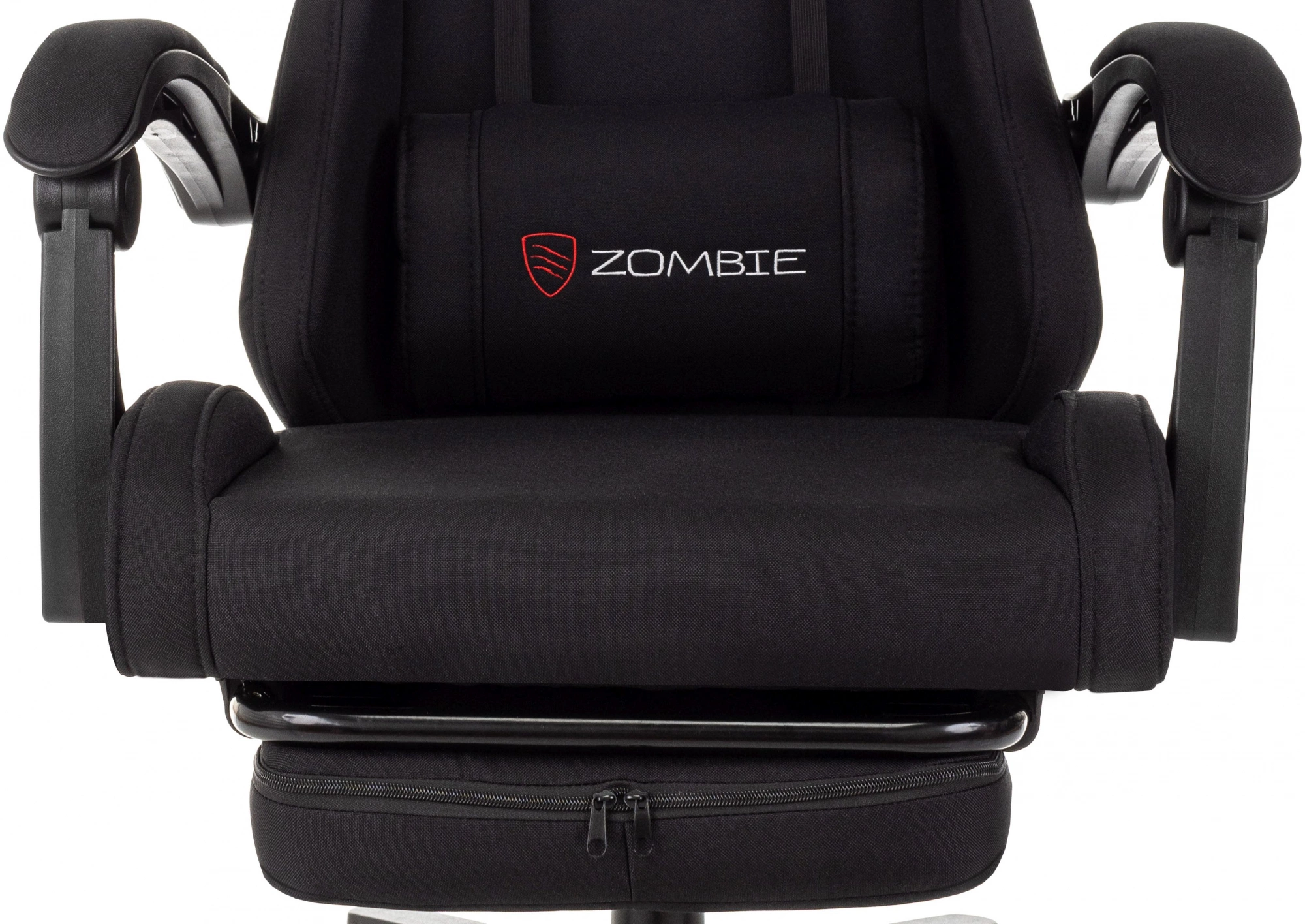 Кресло игровое Zombie Shadow черный Neo Black с подголов. крестов. пластик подст.для ног пластик черный — миниатюра 13