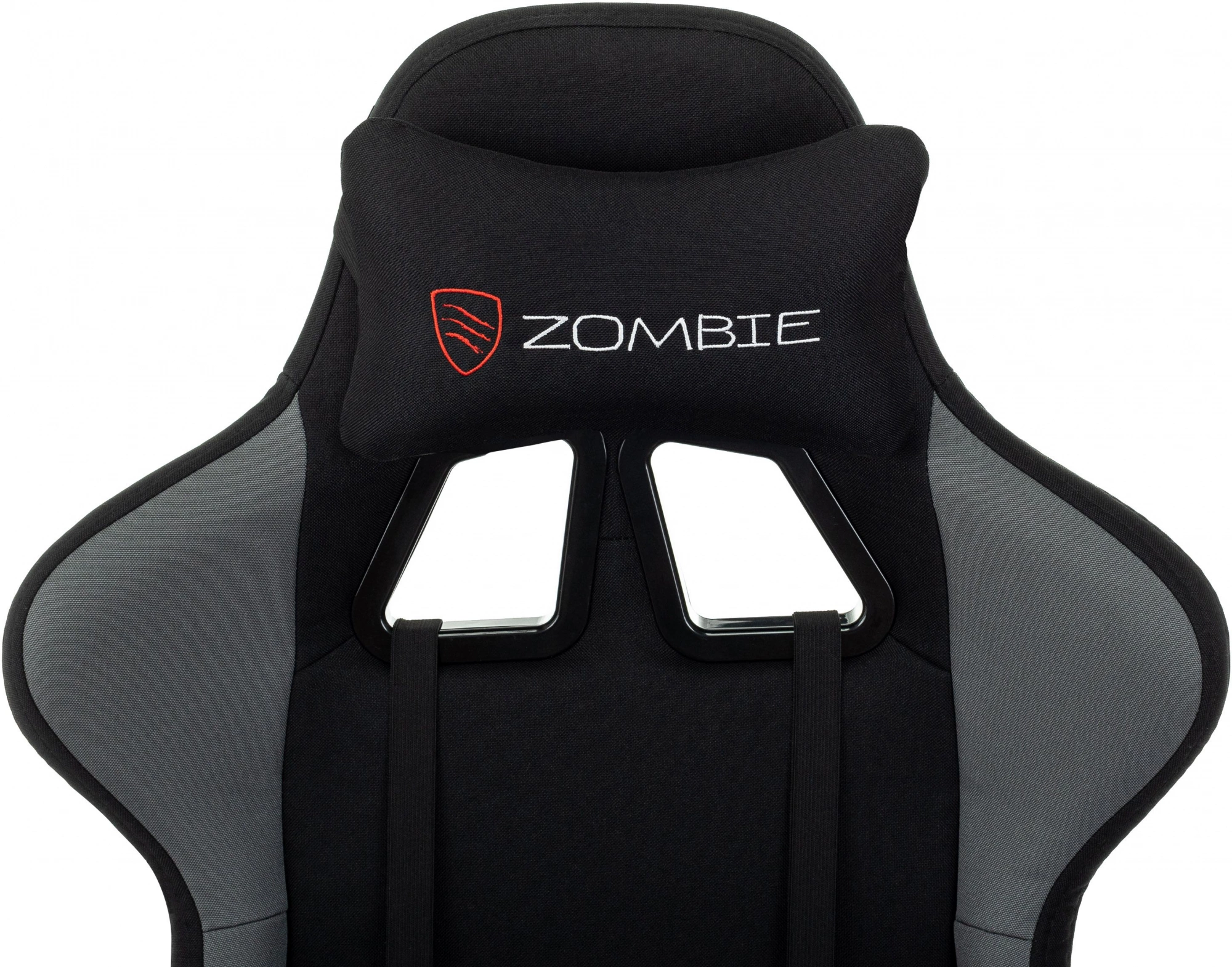 Кресло игровое Zombie Weaver черный/серый с подголов. крестов. пластик подст.для ног пластик черный — миниатюра 14