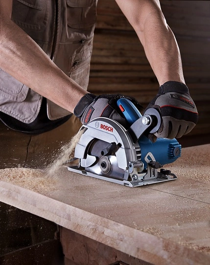Циркулярная пила (дисковая) Bosch GKS 600 1200Вт (ручная) D диска.:165мм (06016A9020) — миниатюра 12