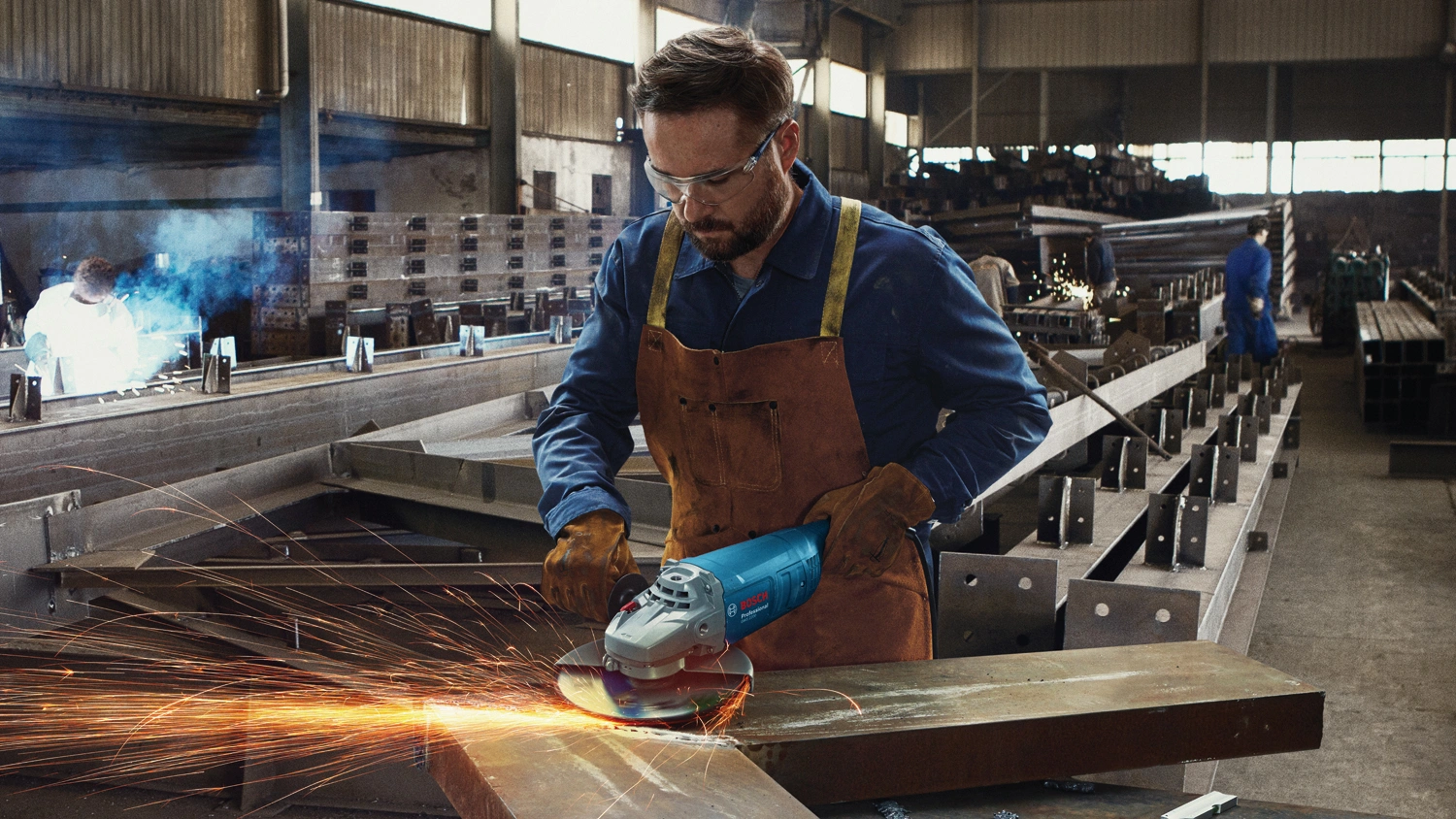 Углошлифовальная машина Bosch GWS 2200-230 RSP 2200Вт 6500об/мин рез.шпин.:M14 d=230мм (06018C1320) — миниатюра 5