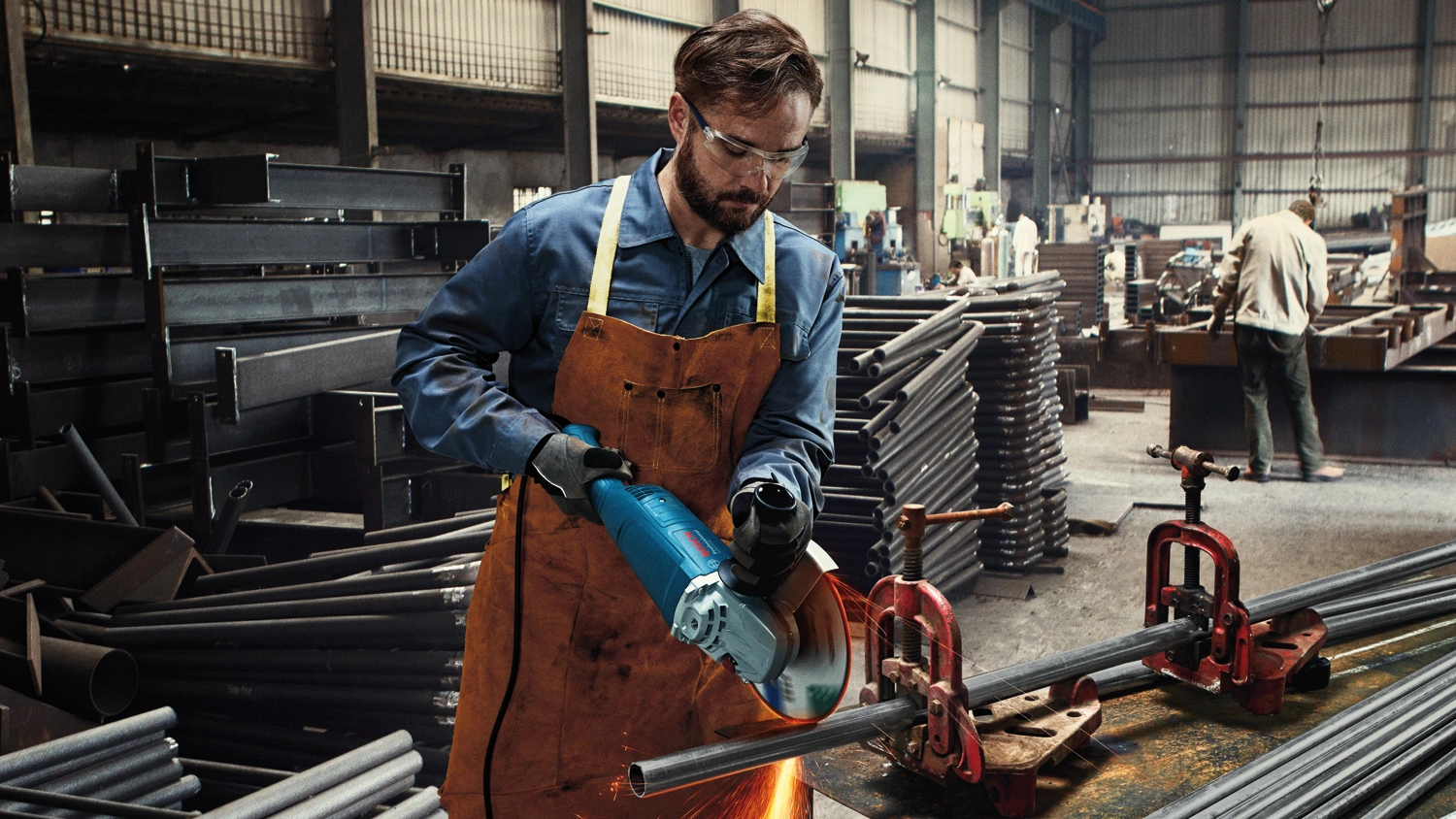 Углошлифовальная машина Bosch GWS 2200-230 RSP 2200Вт 6500об/мин рез.шпин.:M14 d=230мм (06018C1320) — миниатюра 6
