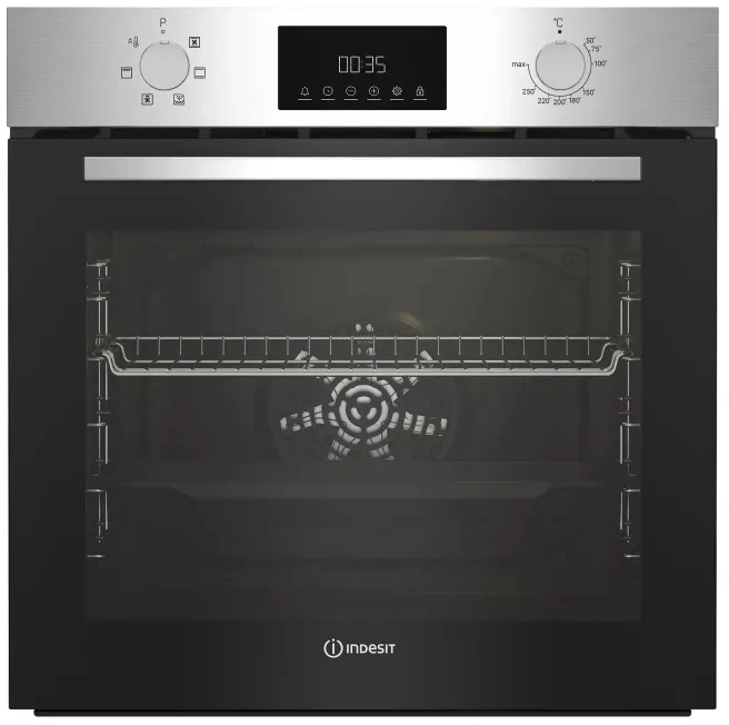 Духовой шкаф Электрический Indesit IBFTE 3644 IX нержавеющая сталь — фото 1