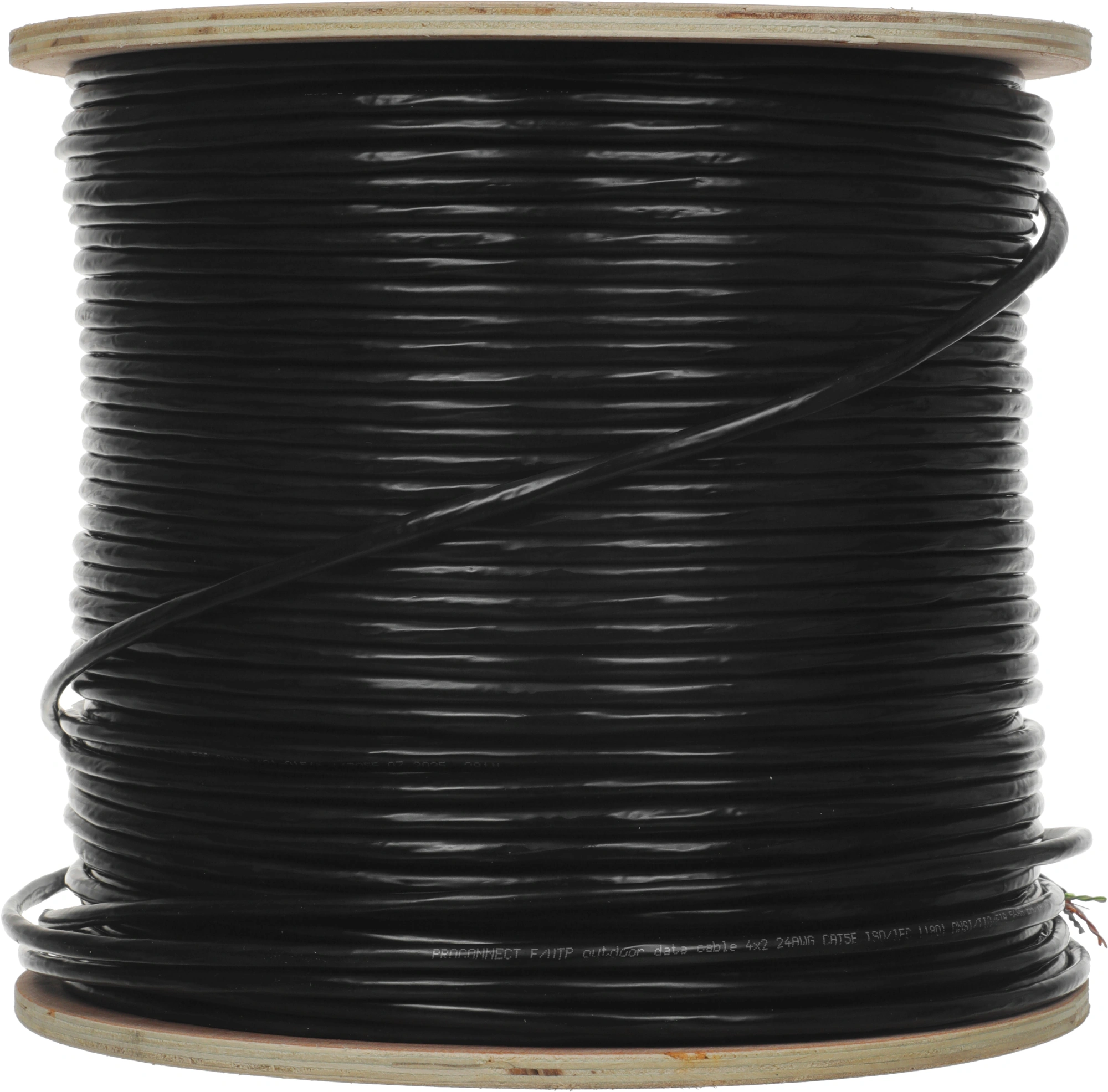 Кабель информационный PROconnect 01-0154 кат.5E FTP 4 пары 24AWG PE внешний 305м черный — миниатюра 3