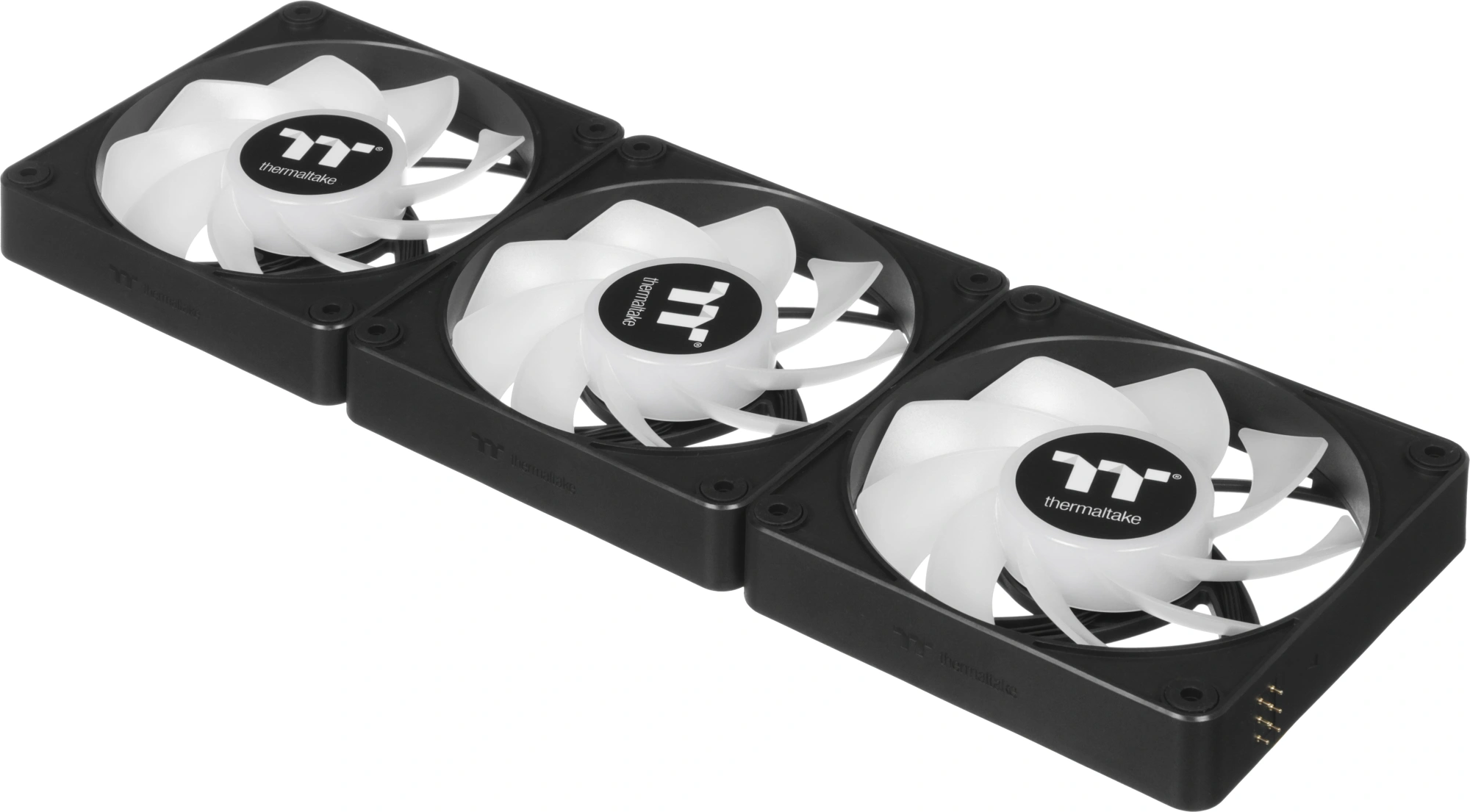 Вентилятор для корпуса Thermaltake CT120 EX Sync Reverse ARGB 120х120x25 черный 4-pin 31.2дБ (упак.:3шт) (CL-F192-PL12SW-A) Ret — миниатюра 8