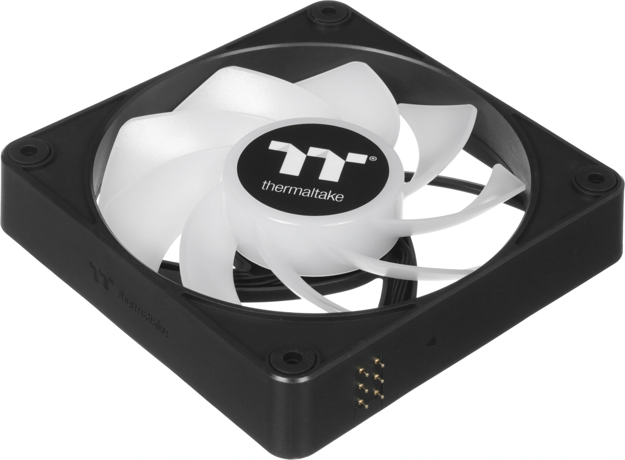 Вентилятор для корпуса Thermaltake CT120 EX Sync Reverse ARGB 120х120x25 черный 4-pin 31.2дБ (упак.:3шт) (CL-F192-PL12SW-A) Ret — миниатюра 6