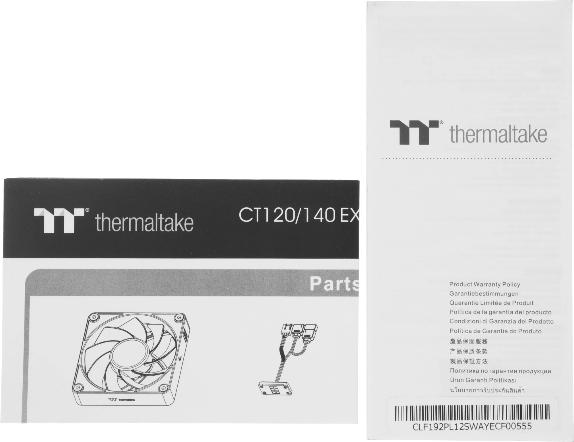 Вентилятор для корпуса Thermaltake CT120 EX Sync Reverse ARGB 120х120x25 черный 4-pin 31.2дБ (упак.:3шт) (CL-F192-PL12SW-A) Ret — миниатюра 21