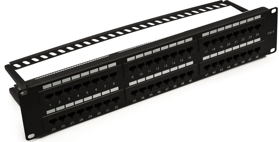 Патч-панель Suprlan 10-0431 19" 2U 48xRJ45 кат.5E UTP