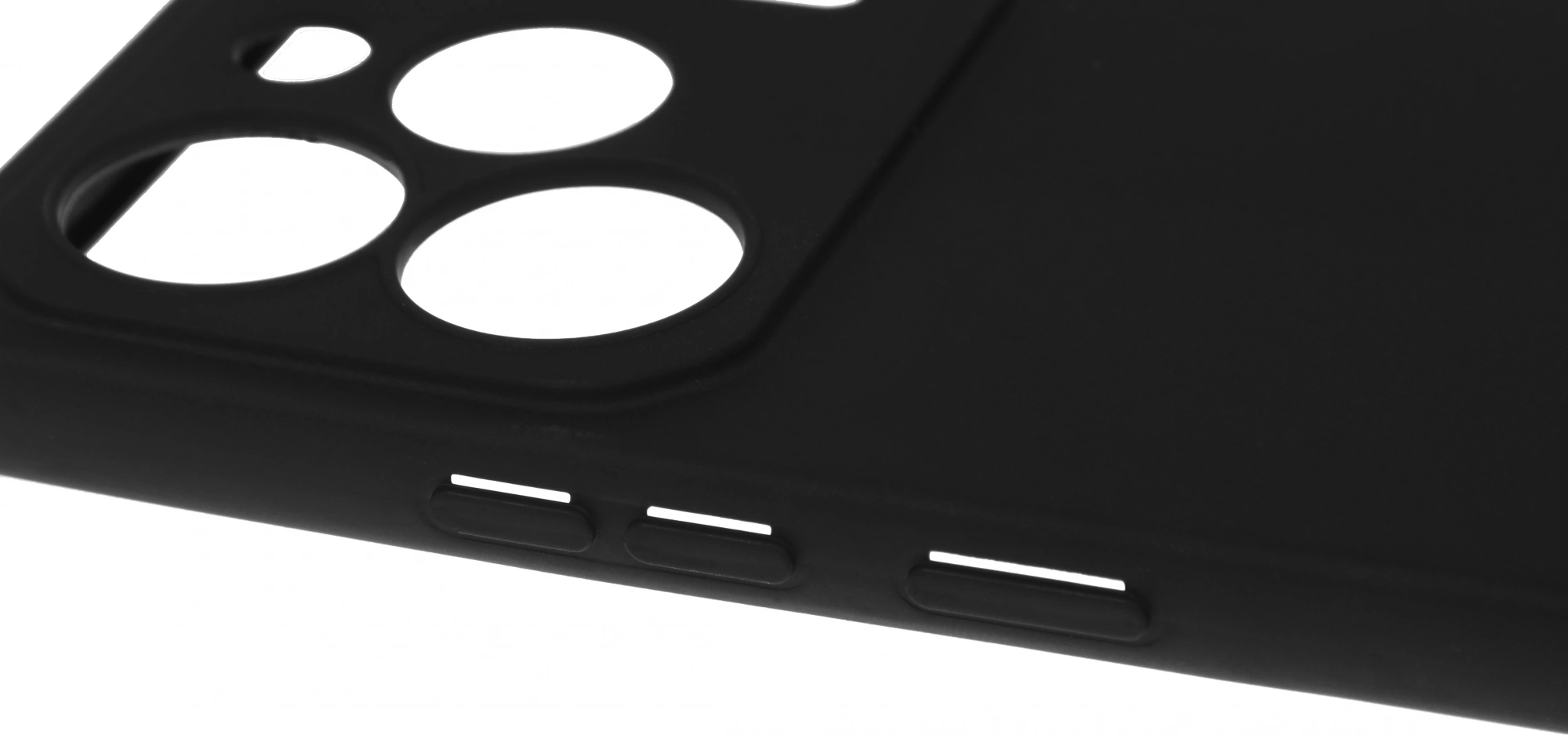 Чехол (клип-кейс) BoraSCO для Tecno Pova 6/6 Pro Silicone Case черный (73173) — миниатюра 3
