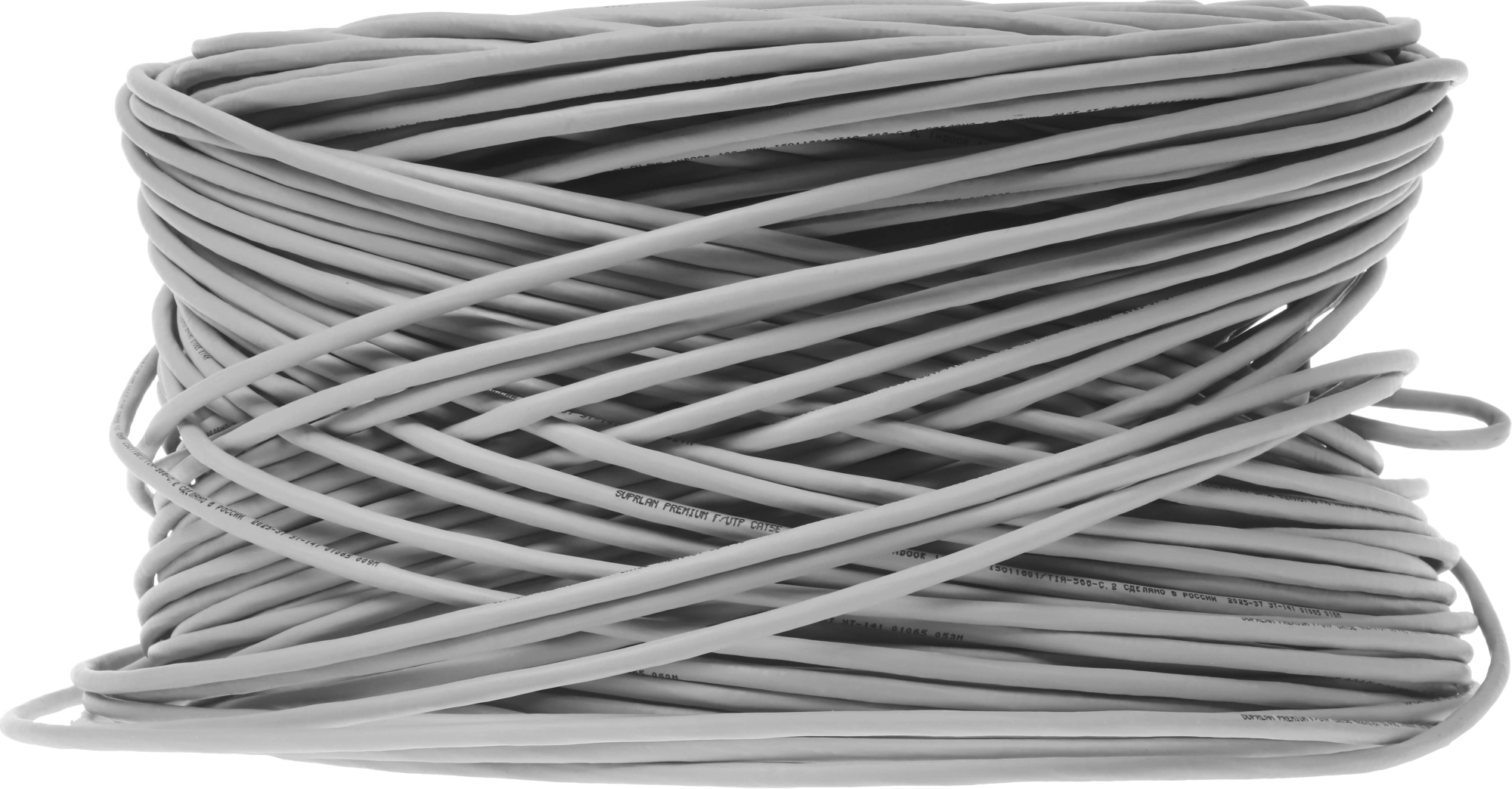 Кабель сетевой информационный Suprlan Premium 01-1012-2 кат.5E FTP 4 пары 24AWG PVC внутренний 305м серый — миниатюра 4