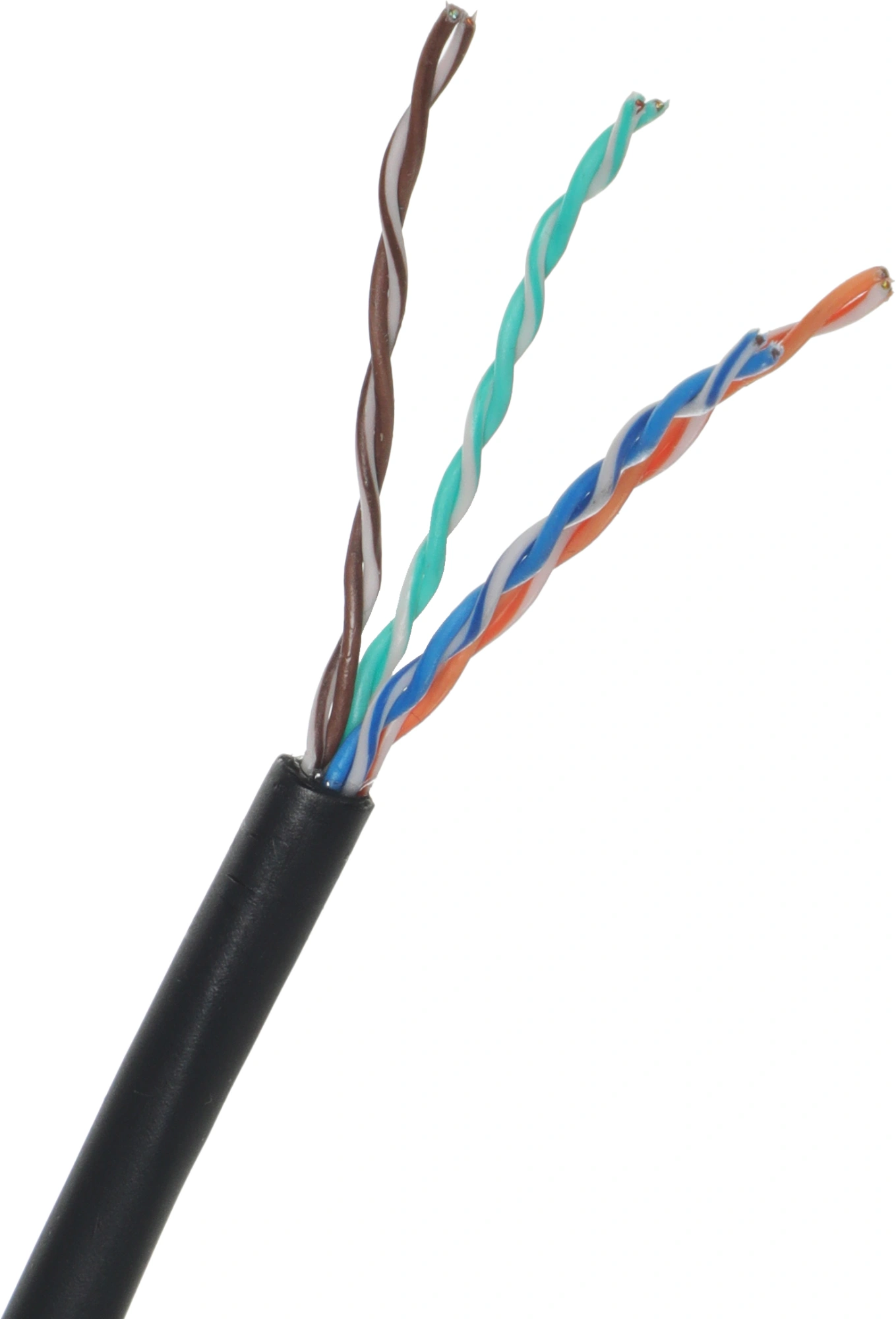 Кабель сетевой информационный Suprlan Median 01-0335-1 кат.5E UTP 4 пары 24AWG PE внешний 305м черный — миниатюра 3