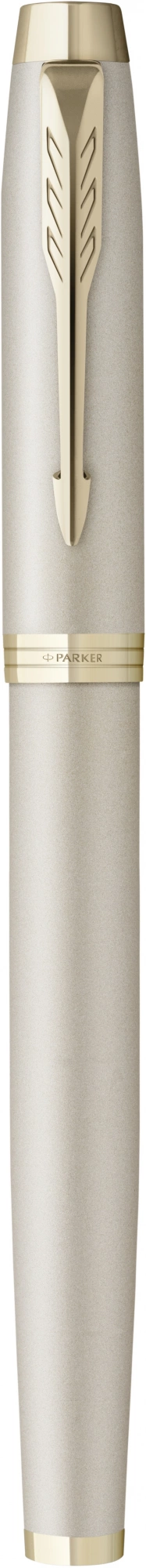 Ручка перьев. Parker IM Monochrome F328 (2172953) Champagne PVD F сталь нержавеющая подар.кор. — миниатюра 6