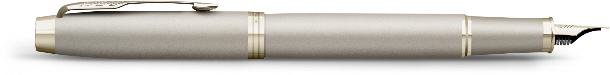 Ручка перьев. Parker IM Monochrome F328 (2172953) Champagne PVD F сталь нержавеющая подар.кор. — миниатюра 2