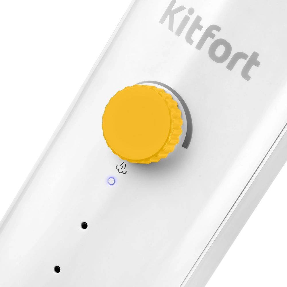 Швабра паровая Kitfort КТ-1048-1 1300Вт белый/желтый — миниатюра 3