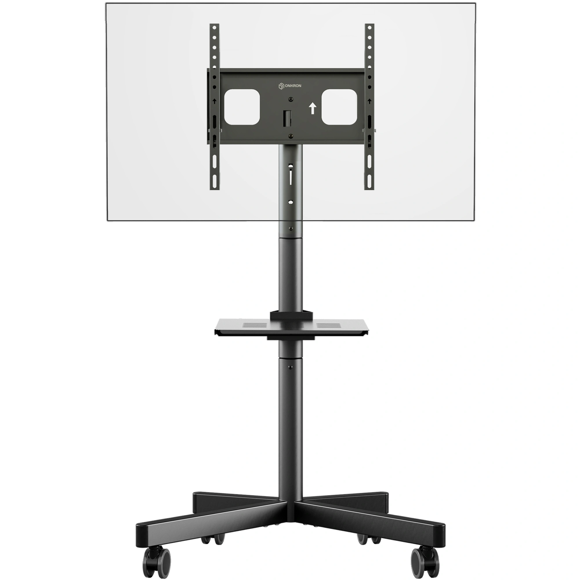 Стойка для телевизора Onkron TS1137 черный 23"-60" макс.45кг напольный мобильный — миниатюра 2