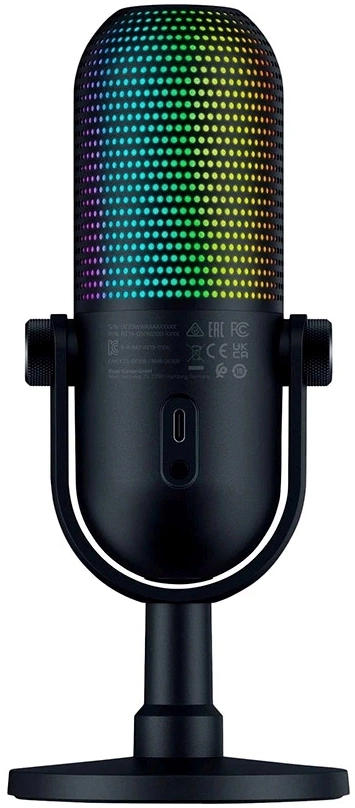 Микрофон проводной Razer Seiren V3 Chroma черный — миниатюра 4