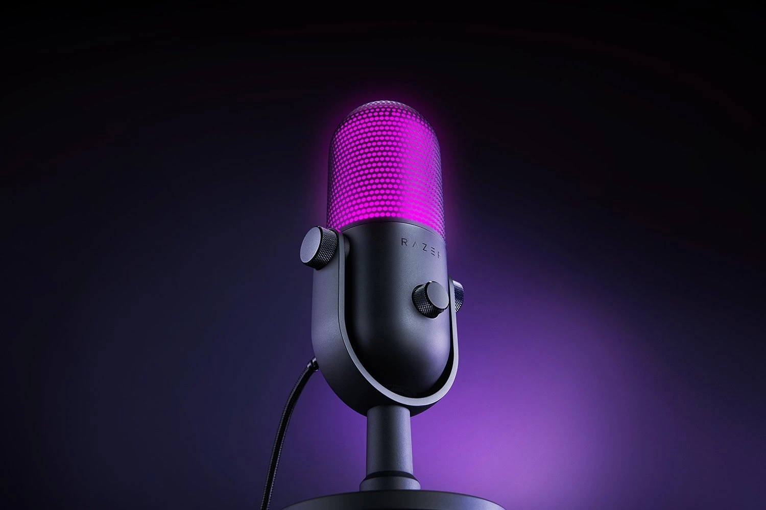 Микрофон проводной Razer Seiren V3 Chroma черный — миниатюра 7