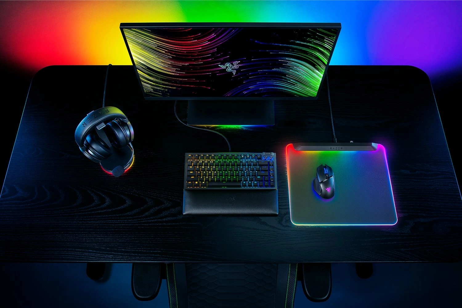 Коврик для мыши Razer V2 Pro черный/зеленый 278x360x4.6мм (RZ02-04920100-R3M1) — миниатюра 7