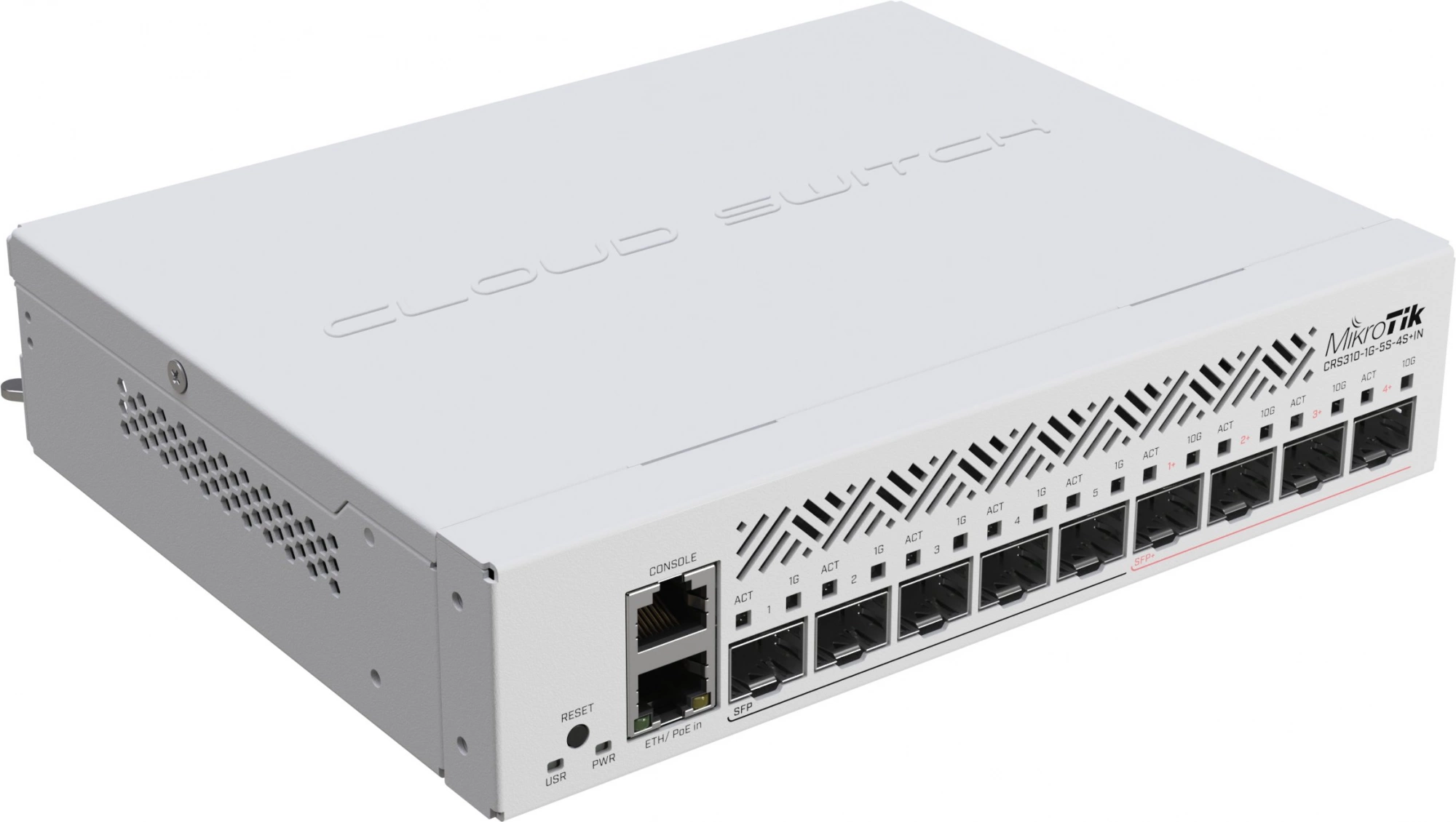 Коммутатор MikroTik CRS310-1G-5S-4S+IN (L3) 1x1Гбит/с 5SFP 4SFP+ 1PoE управляемый — миниатюра 2