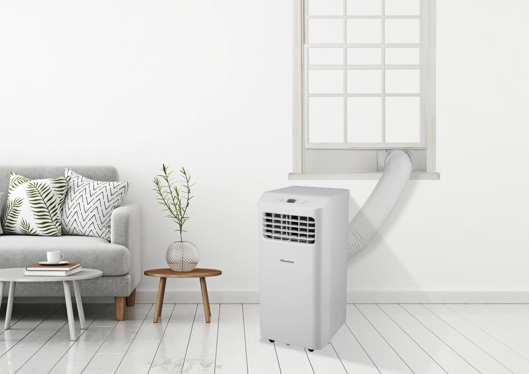 Кондиционер мобильный Hisense V-series AP-09CR4GKVS00 белый площ.17м2 — миниатюра 8