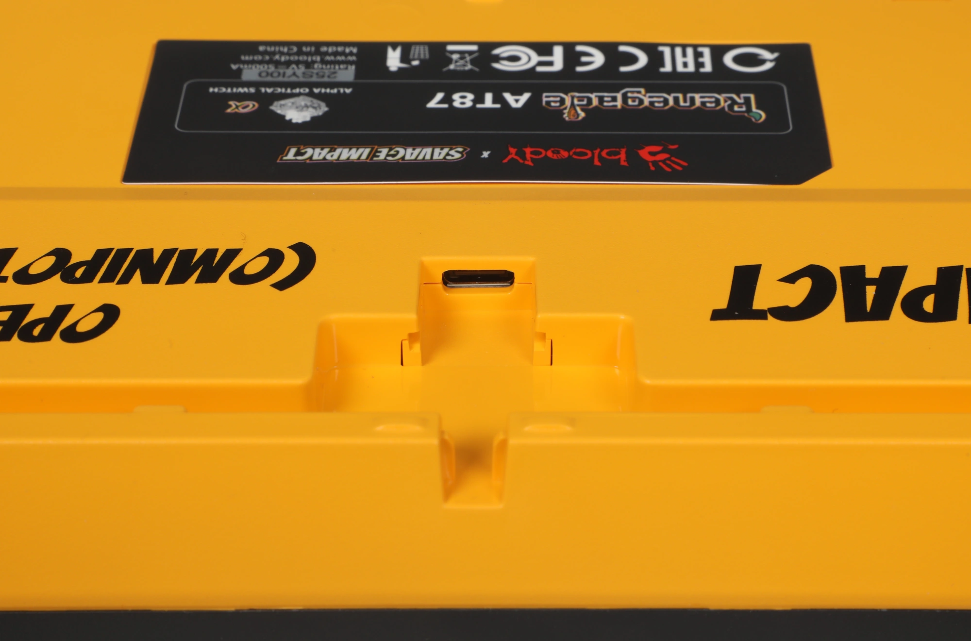Клавиатура A4Tech AT87 Renegade черный/зеленый USB for gamer LED (AT87) кабель 1.8м — миниатюра 21