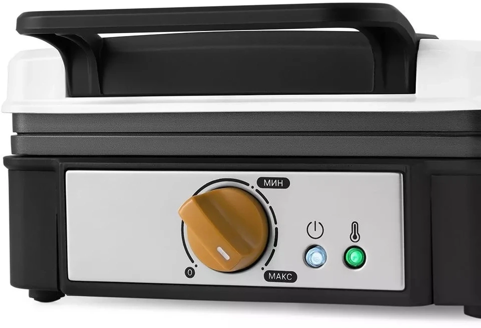 Вафельница Kitfort КТ-1692 1200Вт белый/черный — миниатюра 2
