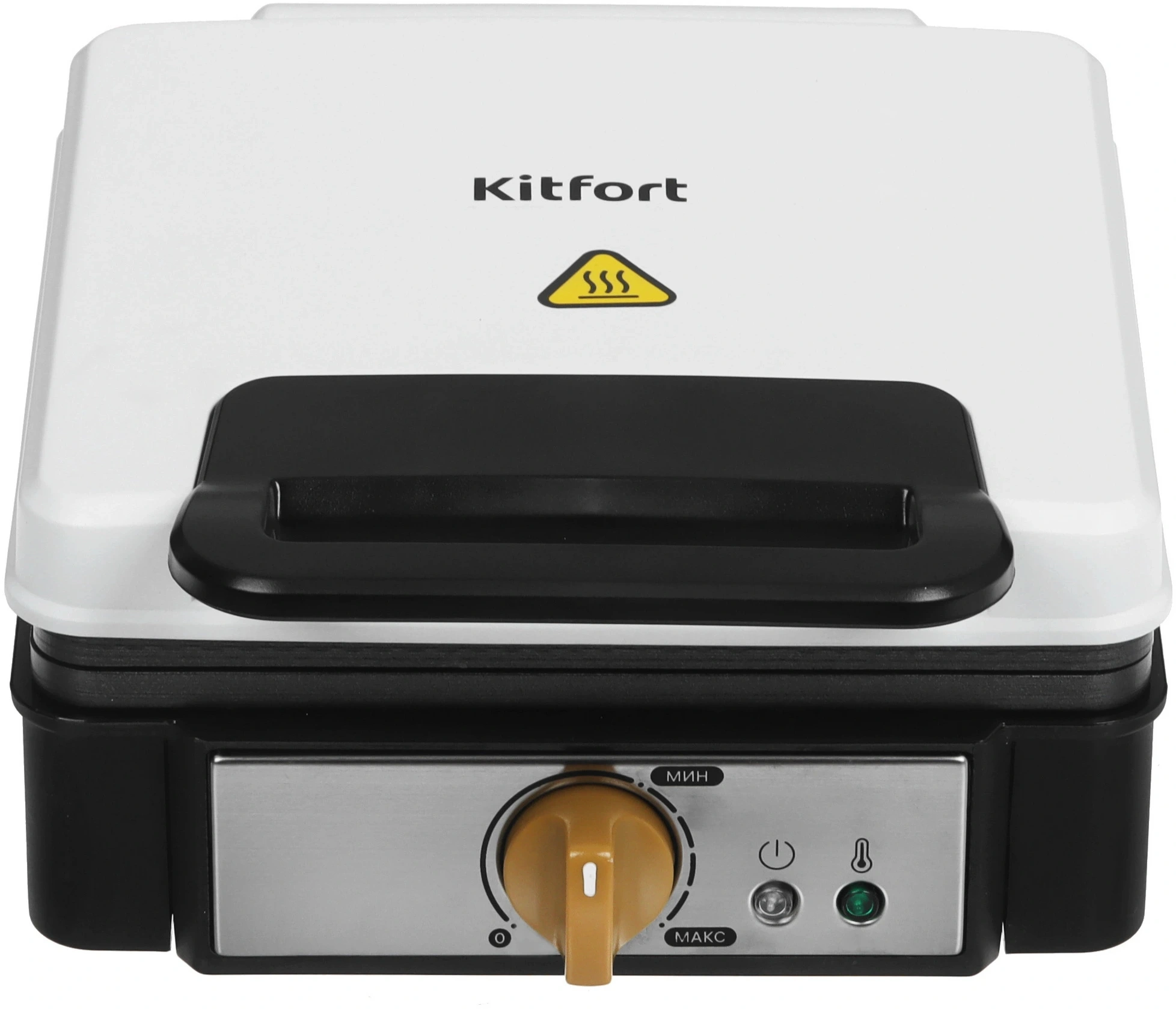 Вафельница Kitfort КТ-1692 1200Вт белый/черный — миниатюра 5