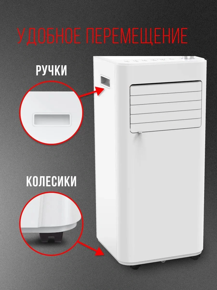 Кондиционер мобильный Funai Crocus MAC-CS22CON01 белый площ.20м2 — миниатюра 32