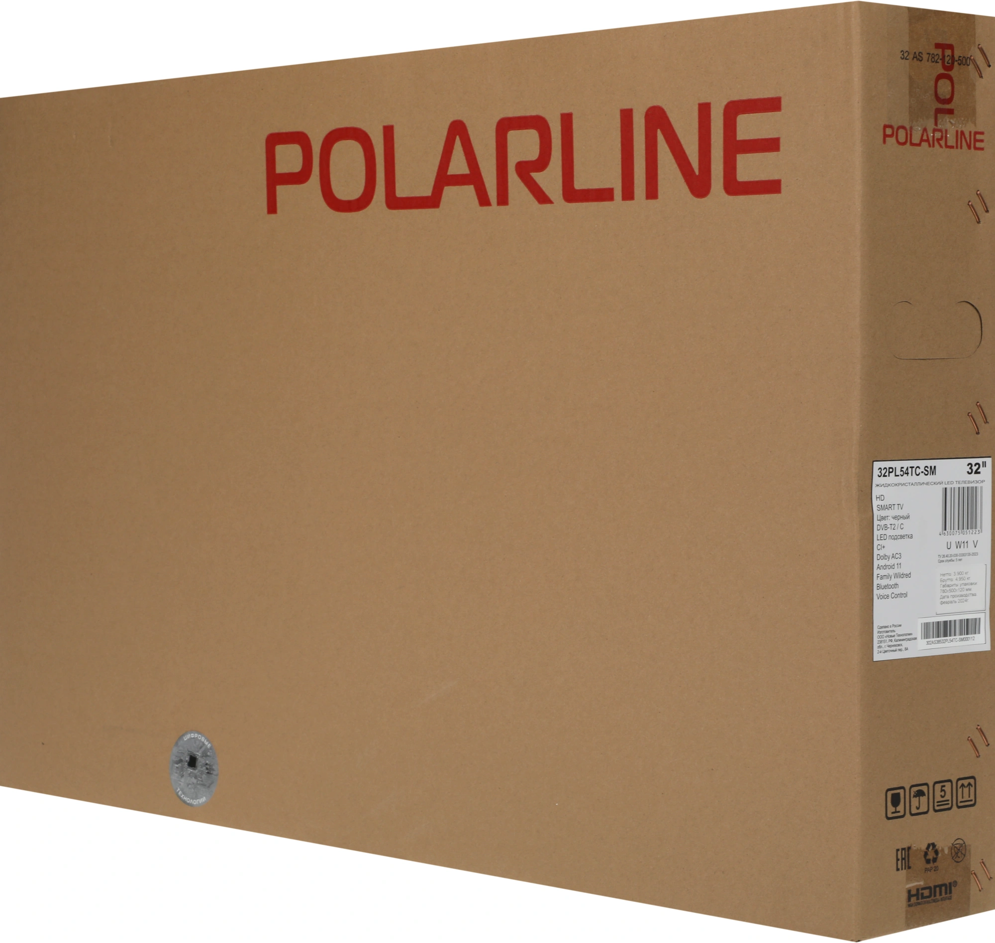 Телевизор LED PolarLine 32" 32PL54TC-SM черный/серебристый HD 60Hz DVB-T DVB-T2 DVB-C USB WiFi Smart TV (RUS) — миниатюра 12