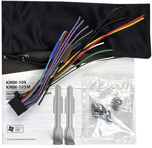 Автомагнитола Kenwood KMM-105M 1DIN 4x50Вт USB 2.0 AUX 3 RDS — миниатюра 4