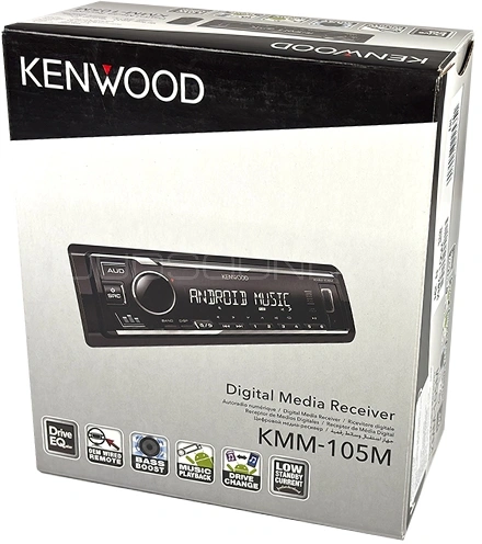 Автомагнитола Kenwood KMM-105M 1DIN 4x50Вт USB 2.0 AUX 3 RDS — миниатюра 5