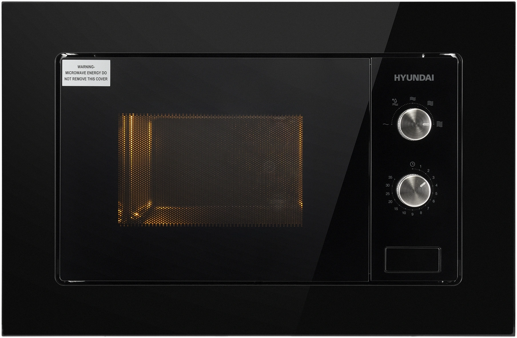 Микроволновая печь Hyundai HBW 2030S BG 20л. 800Вт черный (встраиваемая) — миниатюра 5