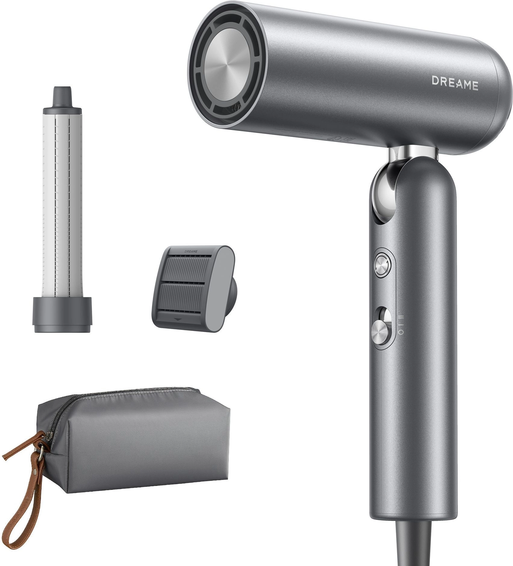 Фен Dreame Pocket High-speed 1300Вт серебристый (AHD51 SPACE GRAY) — миниатюра 9