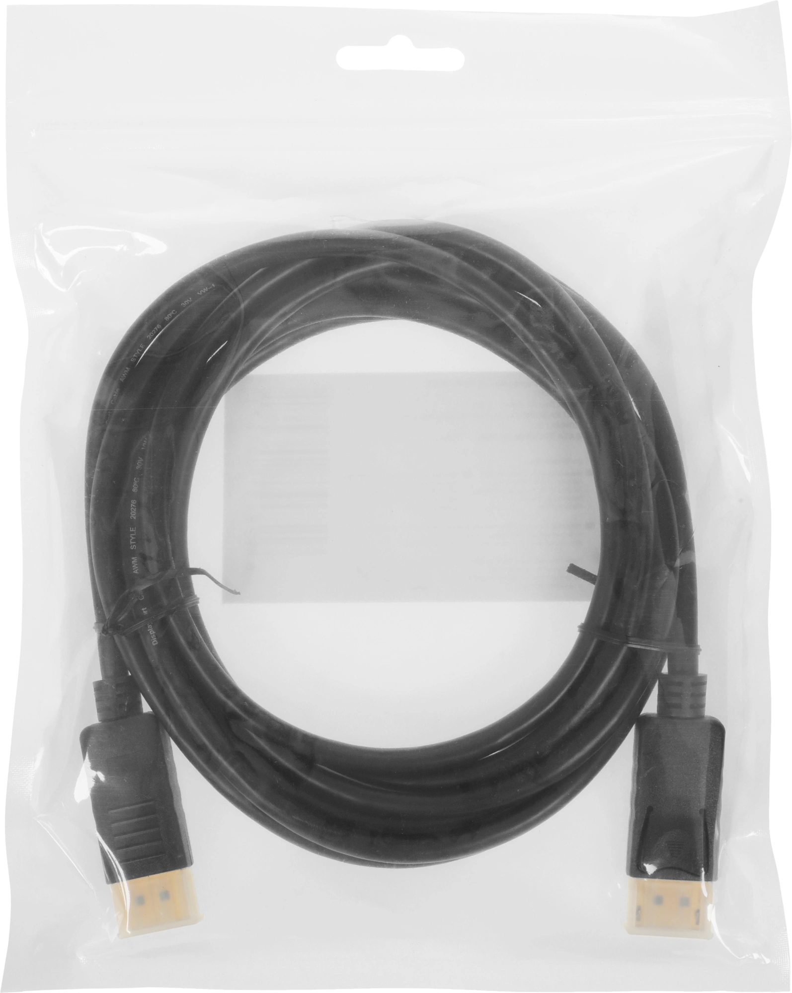 Кабель аудио-видео KingPrice KP-DP-v1.2-3m DisplayPort (m)/DisplayPort (m) 3м. черный