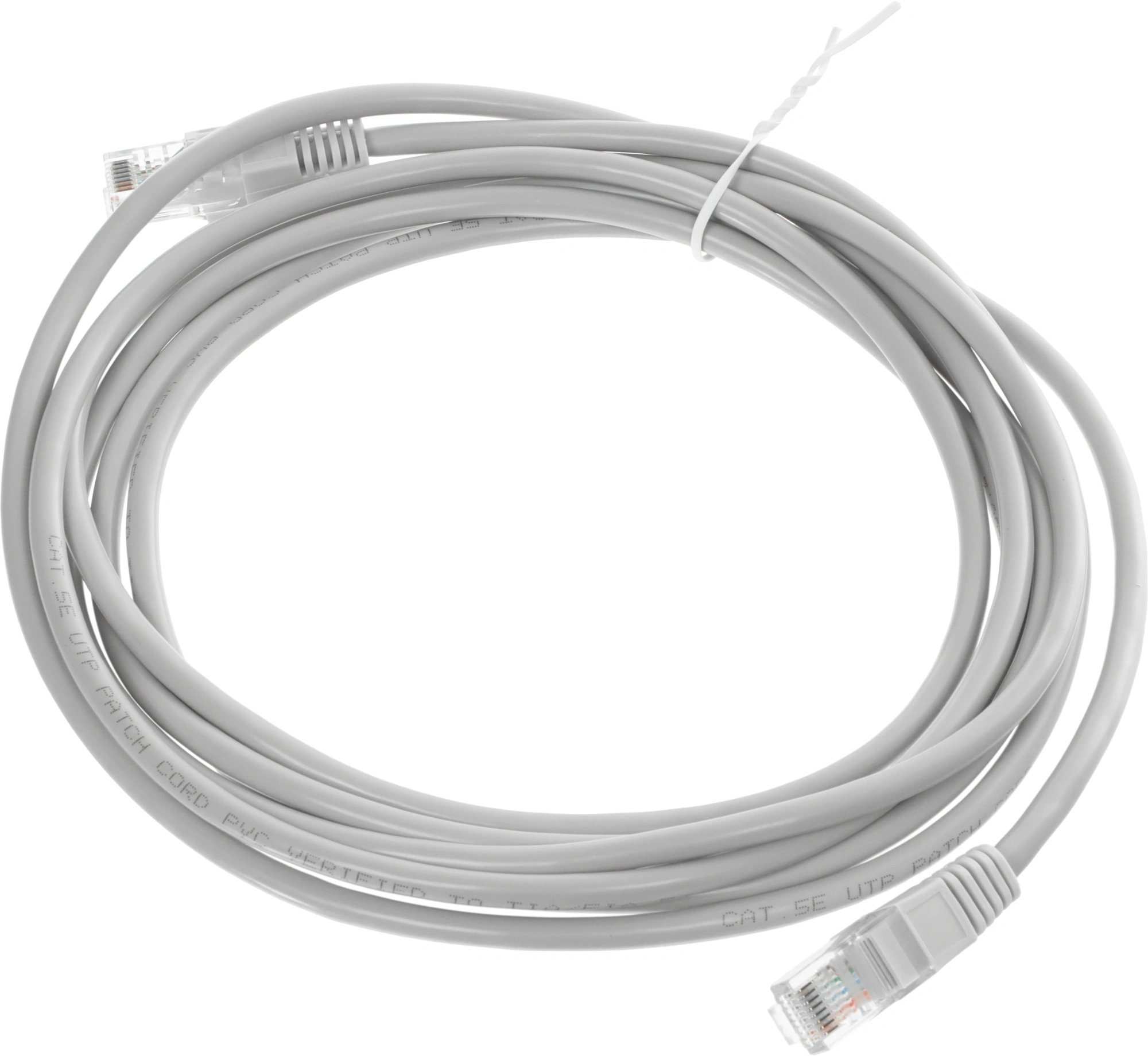 Патч-корд KingPrice KP-PC-c5e-3m-g 1Гбит/с UTP 4 пары cat.5E CCA molded 3м серый RJ-45 (m)-RJ-45 (m) — миниатюра 3