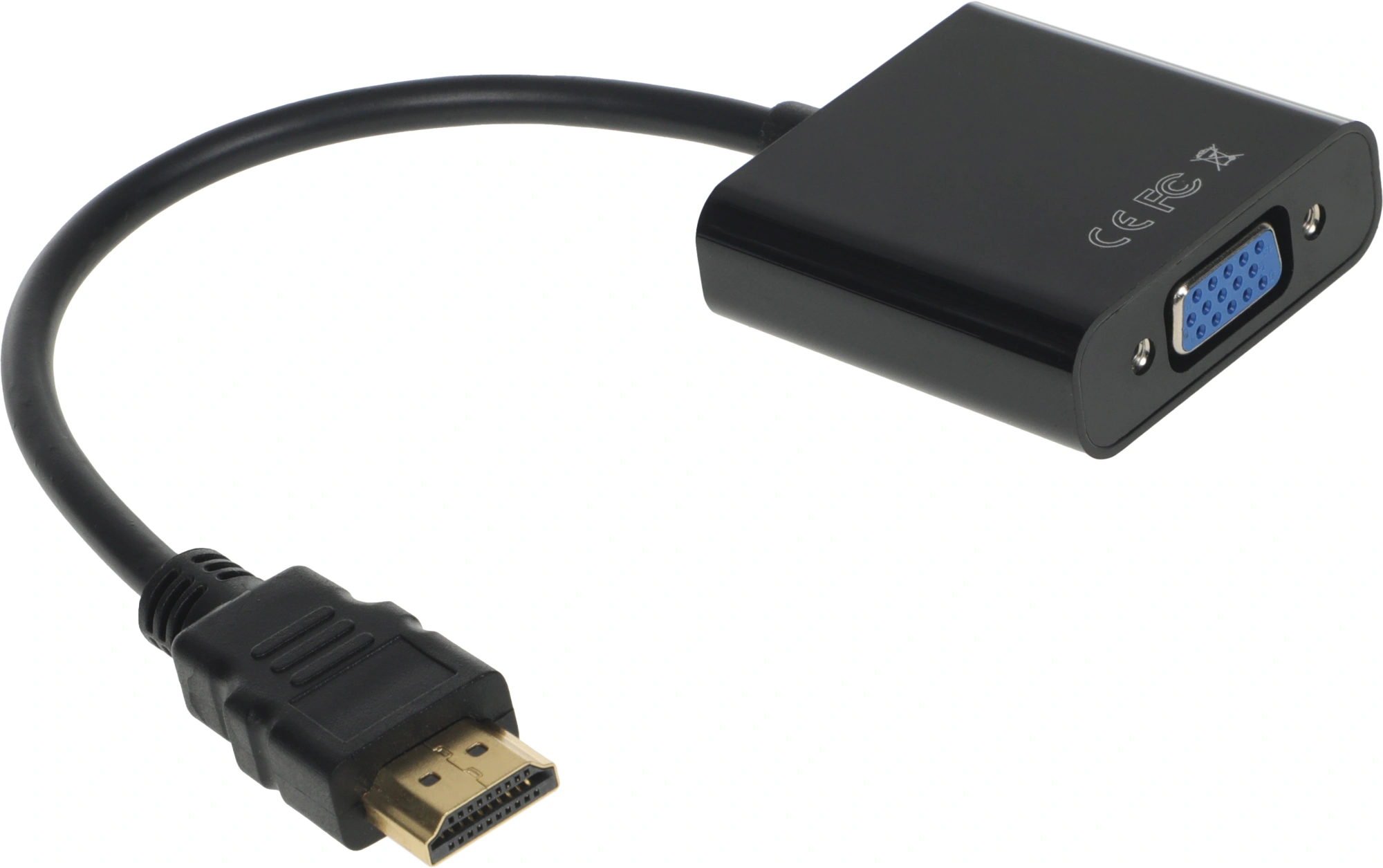 Переходник KingPrice KP-HDMI(m)-VGA(f) HDMI (m)/VGA (f) 0.1м. черный — миниатюра 5