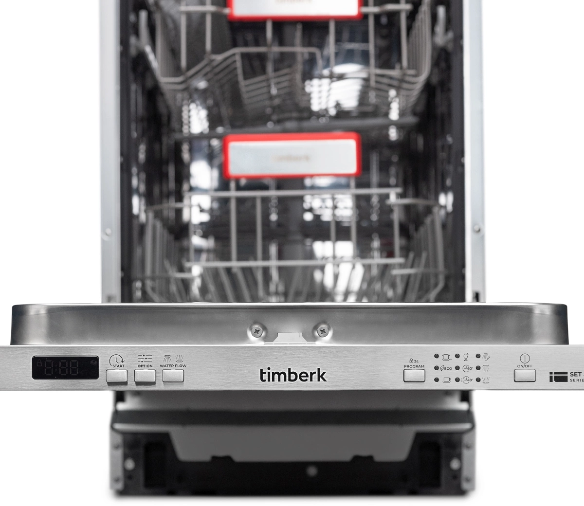 Посудомоечная машина Timberk Set&Dry T-DW45BI103 серебристый (узкая) — миниатюра 23