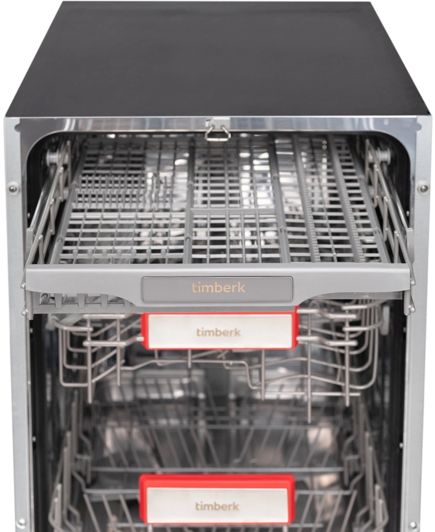 Посудомоечная машина Timberk Set&Dry T-DW45BI103 серебристый (узкая) — миниатюра 27